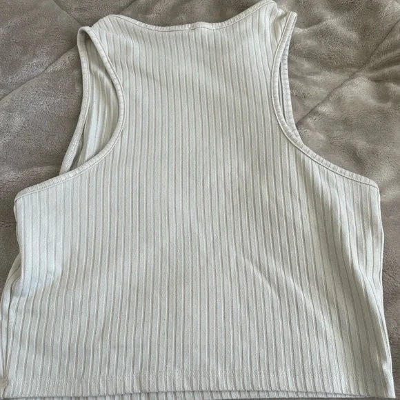 Ardene Ivory Ribbed Tank Top - Picture 2 of 3